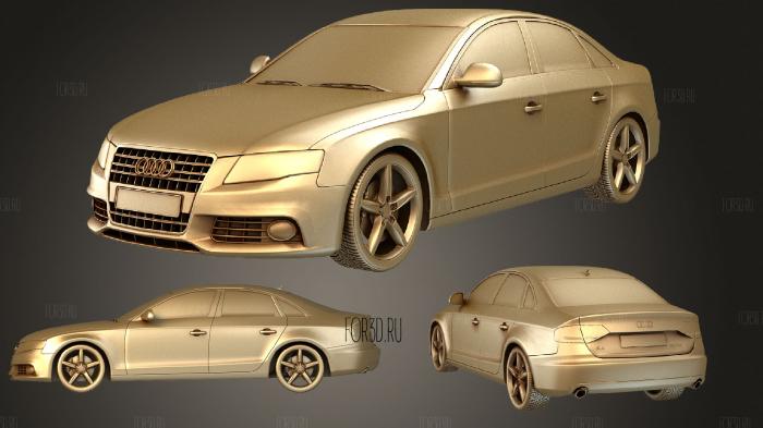 Audi a4 stl model for CNC